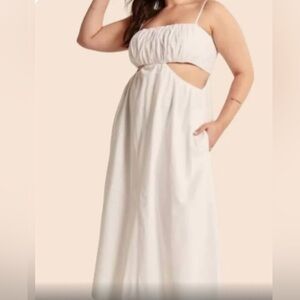 Abercrombie & Fitch White Maxi Dress